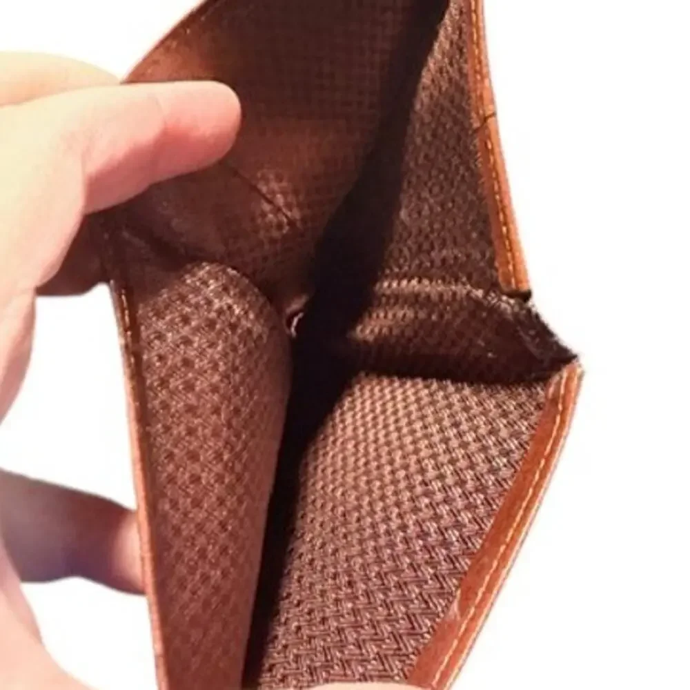 Men’s Genuine Cowhide Leather Bifold Wallet – Brown | Full Size Billfold